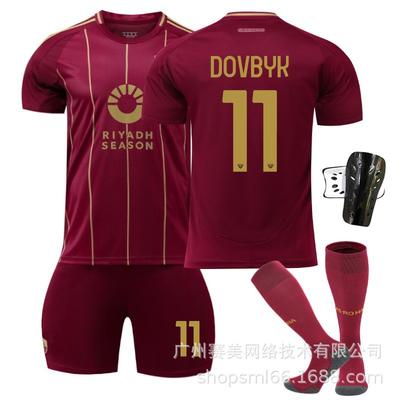 2425 Rome Home Shirt No. 21 Dibala Children's Football 11 Dovbek 23 Mancini Adult