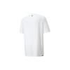 PUMA T Shirts Men's White Crew Neck Moderate Straight Fit 535359-02