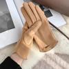 Fashion Women Gloves Elegant Autumn Winter Warm Touch Screen Keep Warm Windproof Driving Ladies Suede Gloves
