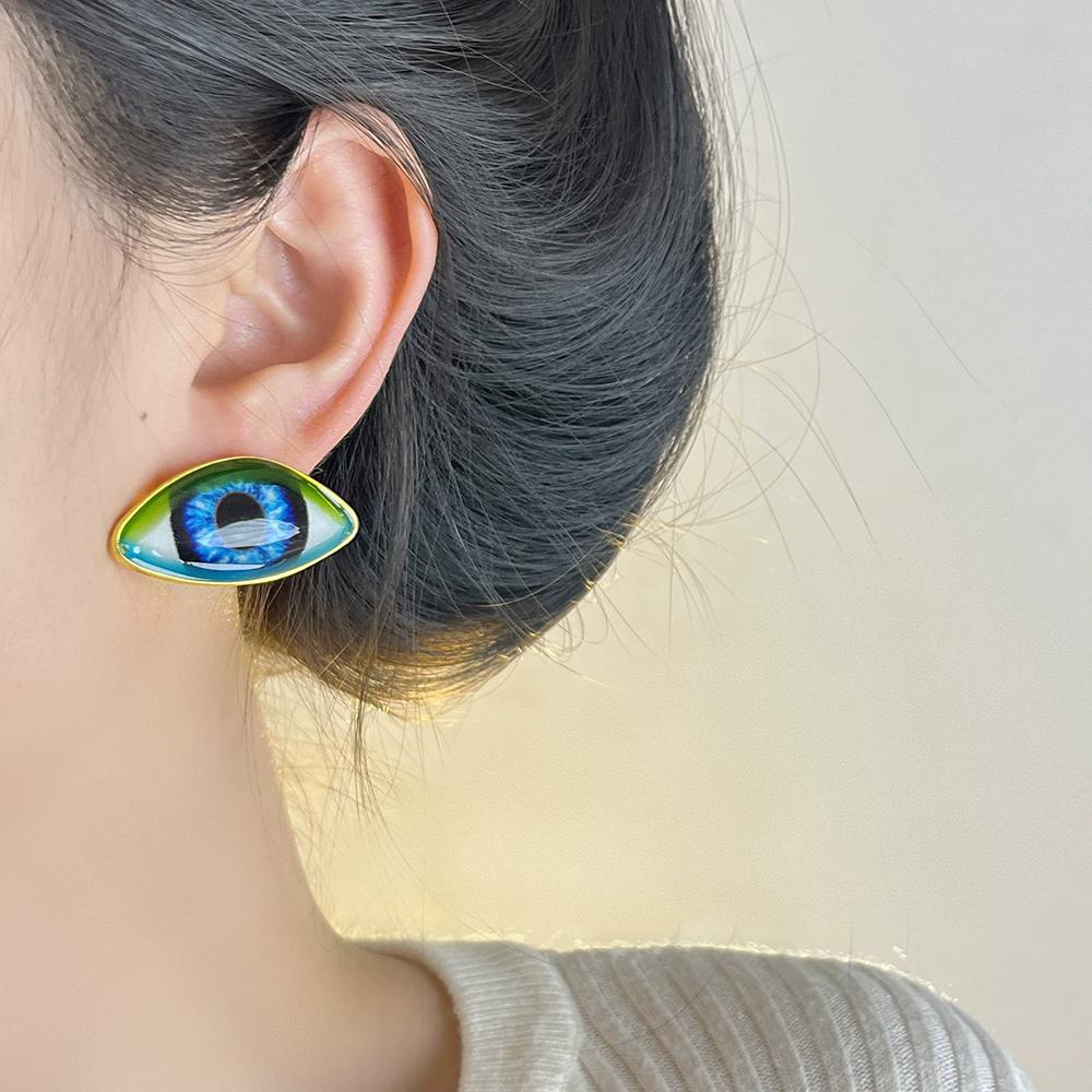 Fashionable Trendy Exaggerated Eye stud Earrings For Women Personalized And Retro Earrings Beautiful Birthday Gift For Friends