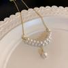 Gold & White Necklace 91#
