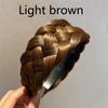 Women Synthetic Wide Wig Twist Braided Hair Bands Fashion Braids Hairband Nature Headband Stretch for Party Hair Accessories