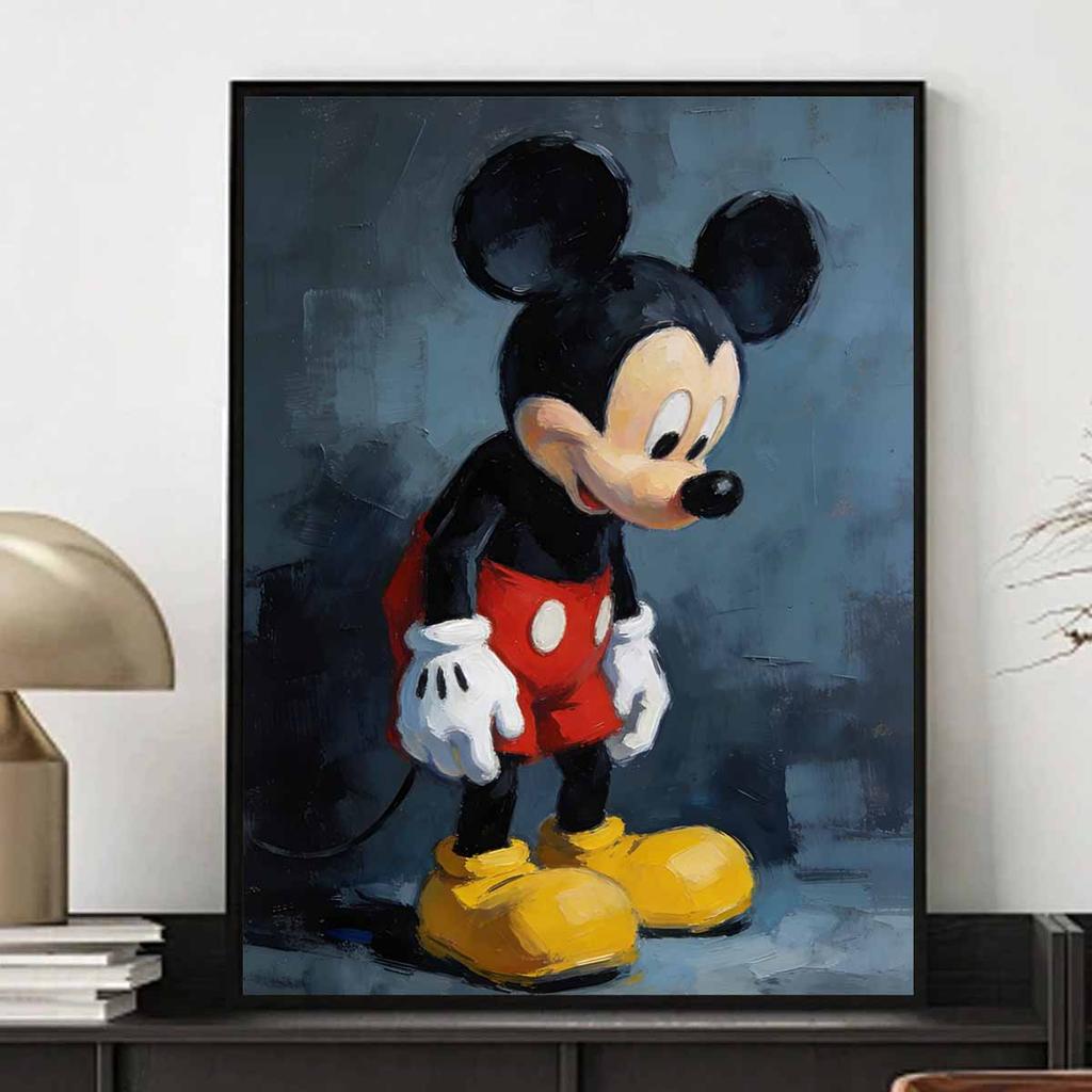 Disney Mickey Mouse Diamond Painted Mosaic Art Painting Kit Handmade DIY Gift Home Decor