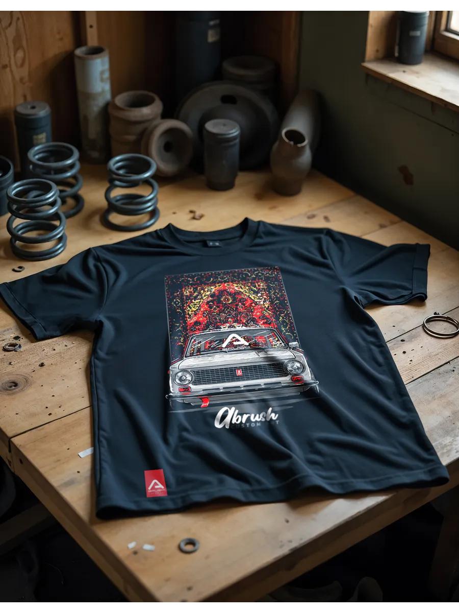White t‑shirt with print Rick and Morty S