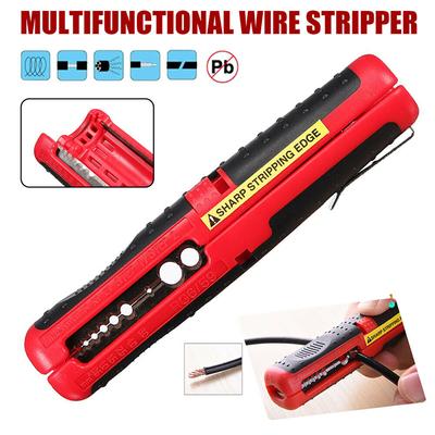 New Red Cable Stripping Tool Portable Multi-function Cable Wire Strippers Cutter