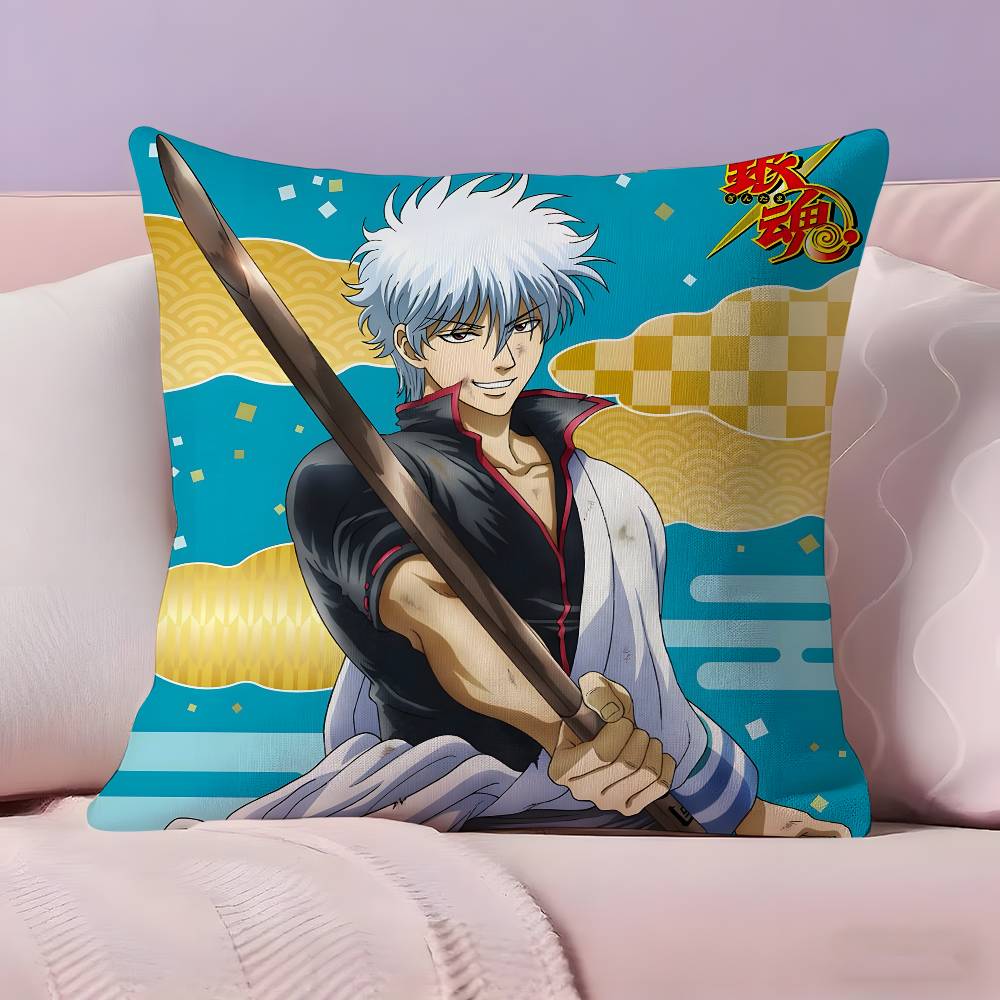 G-GINTAMA Anime Pillow Case  Ultra Soft Skin Friendly Fabric Cloud Like Comfort & Concealed Zipper