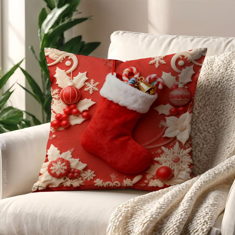 Santa Claus Snowman Cushion Cover Best Home Office Coffee Pillow Sofa Printing Decoration Room Shop Car Nordic Simplicity Hit