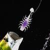 Float Fishing Soft Lure with  Sequins Small Paddle T Tail Bait PVC TPR Artificial Floating T Tail Bait for Bass Fishing