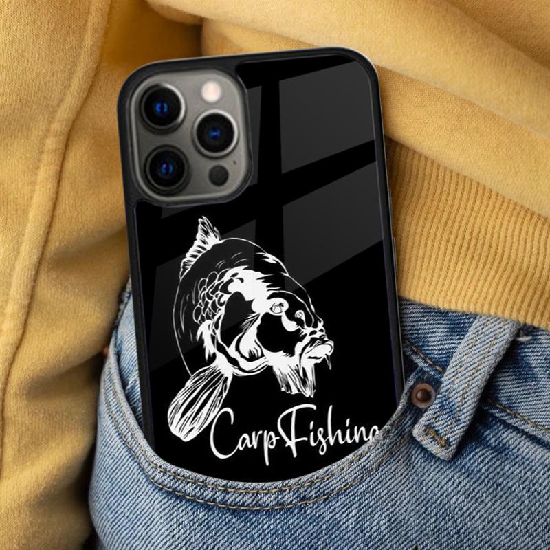 Carp Fishing Fish Soft Phone Case for iPhone 17 Air 16e Pro Max 15 Pro 13 14 Plus 11 12 MagSafe Magnetic Coque