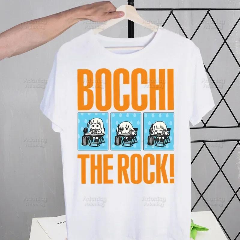 Bocchi The Rock T-shirts Summer Men/Women Hip Hop Funny Print Kessoku Band Tshirt Hitori Gotou T Shirts Short Sleeve Tops