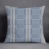 Blue Striped Plaid Pillowcase Office Living Room Home Pillowcase Car Ornaments
