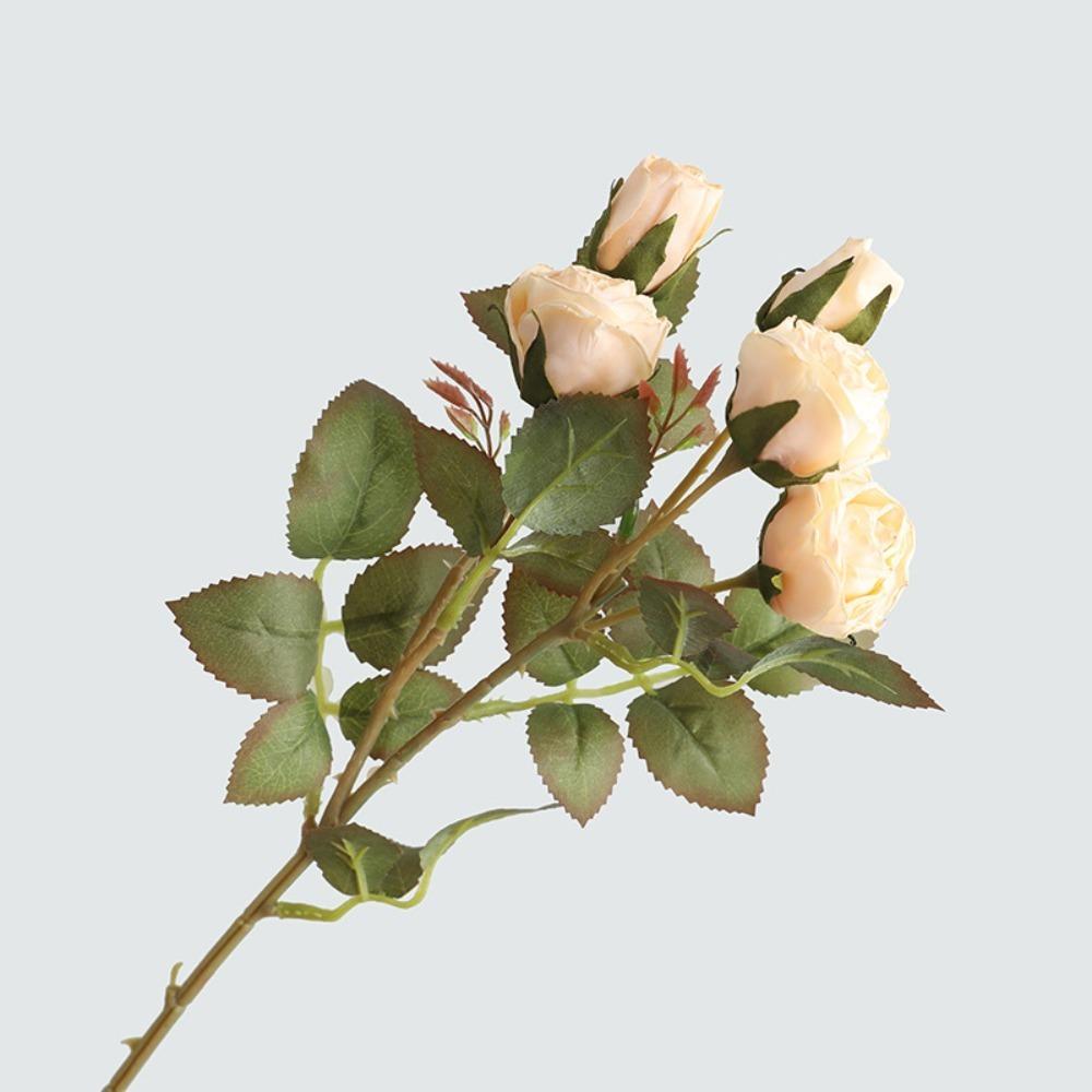 European-Style Artificial Flowers Silk Large Size Artificial Rose Branch Wedding Floral Arrangement DIY Floral Arrangement