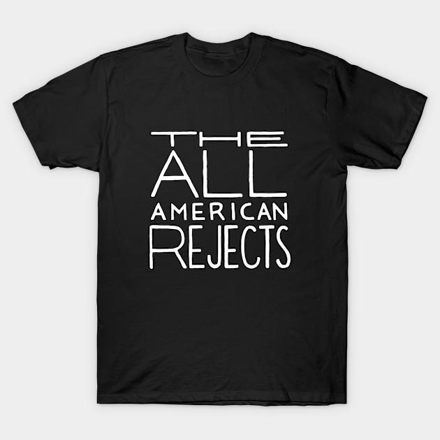 Men Black Print T-shirt The All American Rejects No-Cut Transfer Paper Print Cotton Tshirt S чёрный