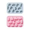 Silicone Chocolate Fondant Decorations Molds Cute Pumpkin Halloween Baking Mold Reusable Candy Trays Silicone Molds