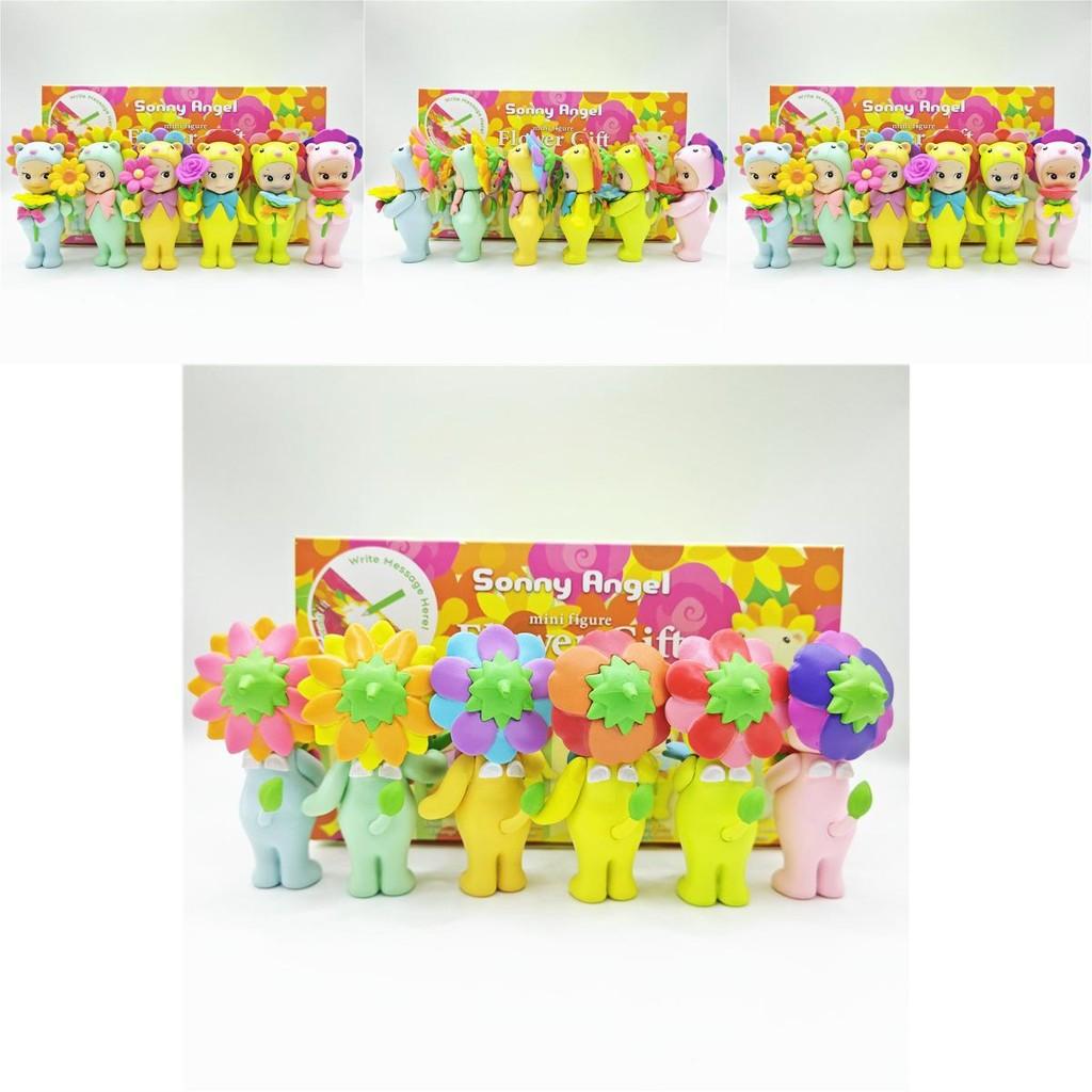 Charming Pvc Angel Figurines In Flower Plant Series With Rose And Sunflower Designs