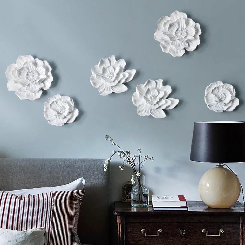 Creative Flower Style Wall Resin Retro Living Room Goldfish Pendant Porch Wall Decoration Wall Decoration Home Decoration