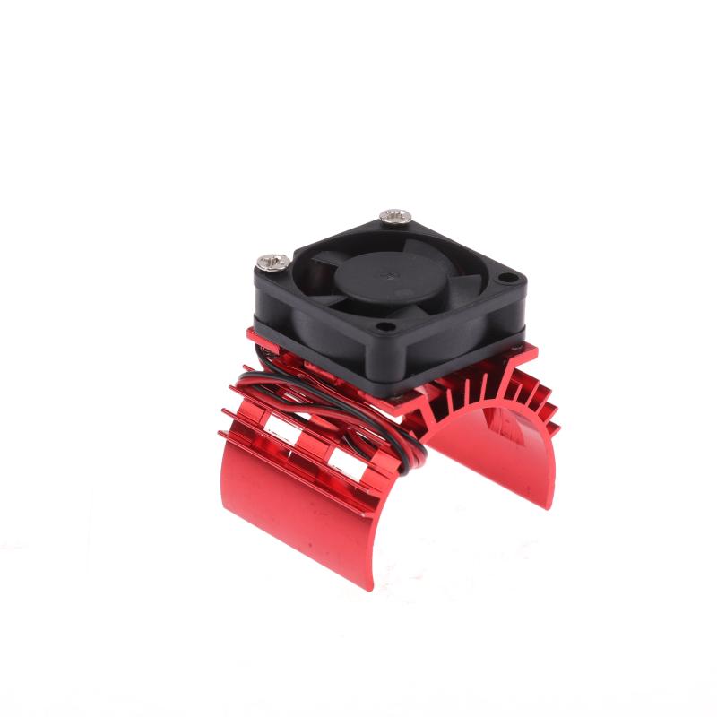 

1 шт. Радіатор-кришка з охолоджуючим вентилятором для безщіткового двигуна 540 3650 3660 RC електромобіля для деталей 1/10 1/12 124017 124016 червоний