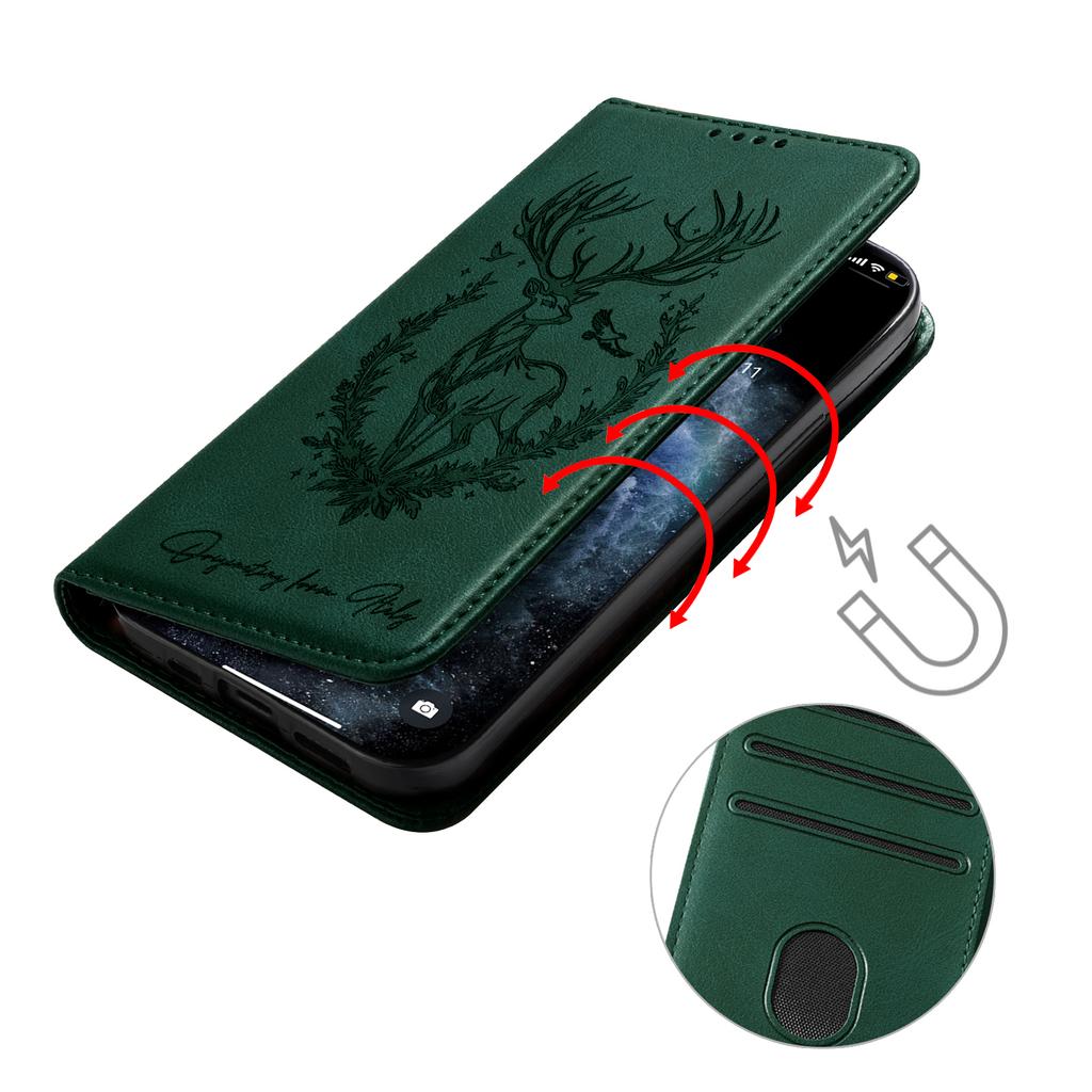 Animal Leather Phone Wallet Case Book For Oppo Reno 13 12 11 10 A5 A3 Pro 5G 13F 12F 11F A60 A79 A98 A38 A17 A74 A94 A53 Cover