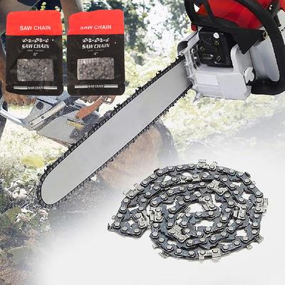 Reliable 4/6/8/12/14/16 Inch Chainsaw Chain Blades, Metal Link Chainsaw Spare Parts for Electric and Wood-Cutting Saws