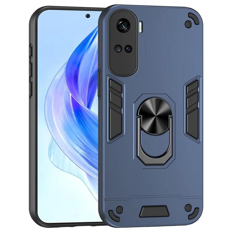 

For Honor 90 Lite 5G Phone Case Support Magnetic Car Mount Rotary Kickstand
