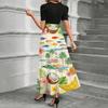 Short Sleeve Women's Dress Casual Flowy A-Line Midi Tshirt Dresses With Pockets Crewneck Vocation Boho Beach Sundress