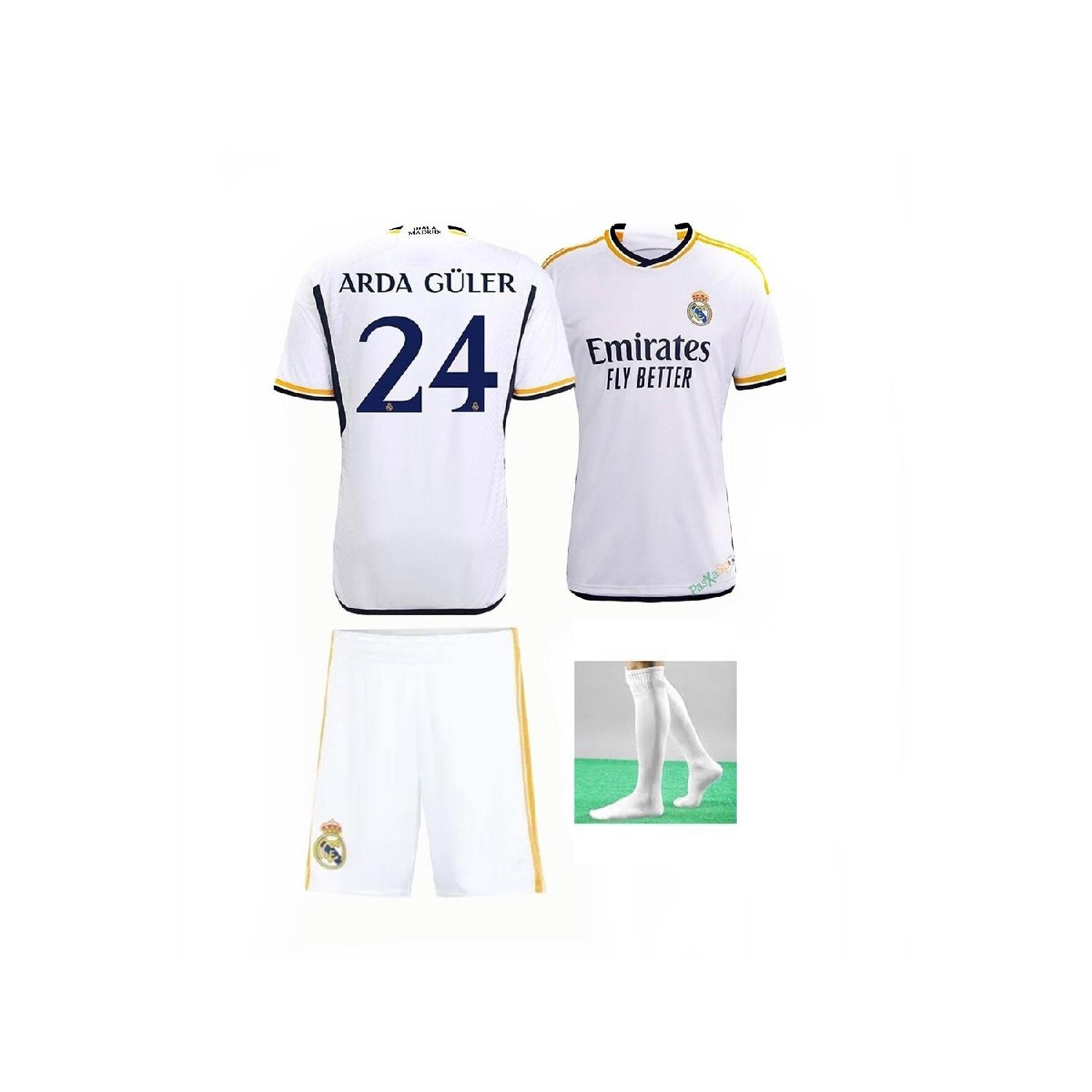 

Комплект джерси Real Madrid Arda Gler, носки, браслет, 4 шт.