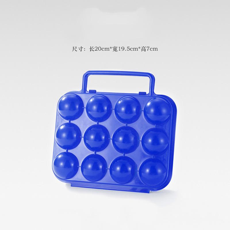 

6/12 Grid Egg Storage Box Plastic Travel Portable Kitchen Utensils Outdoor Picnic BBQ Camping Tableware Camping Gear