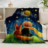 1PC Prince's Nightly Embrace Flannel Blanket Gift, Suitable for Both Men And Women, Soft Ideal for Beds And Sofa, Birthday Or Christmas Gift