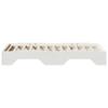 Solid Wood Bed Frame without Mattress Stackable White 90x190 cm