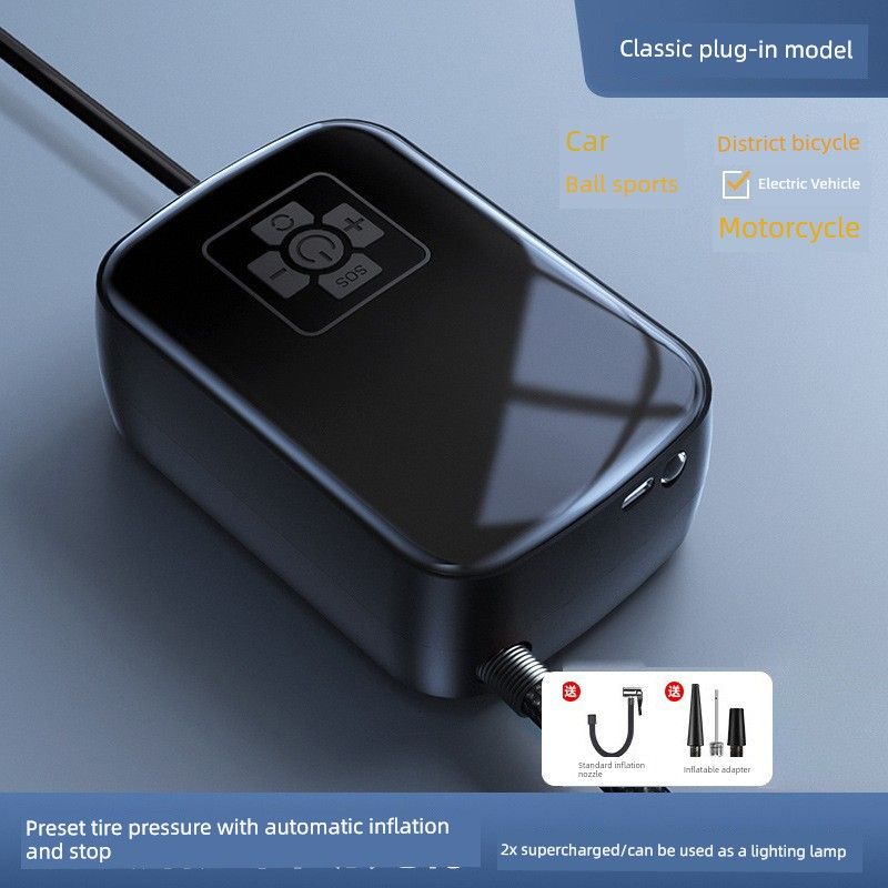 Car Air Pump, Multifunctional and Convenient, Car-Mounted Air Pump, Car Air Pump for Home Use, Multifunctional Air Pump 006 Wired Model