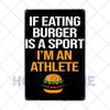 Hamburgers Metal Sign Plaque HamToast Hog Dag Food Cafe Bar Pub Restaurante Kitchen Decoration Art Craft Poster Tin Plate20x30cm