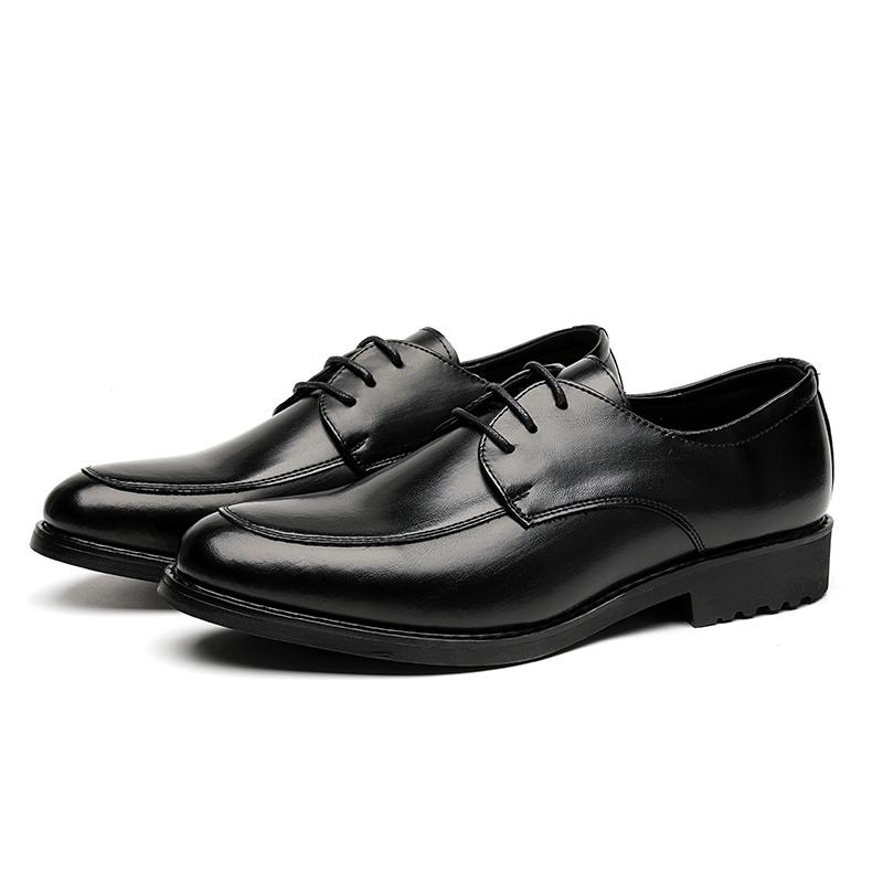 Fashion Men's Formal Shoes Minimalist Gentleman Style Wedding Party Daily Office Outdoor Leisure Business Men's Leather Black Shoes
