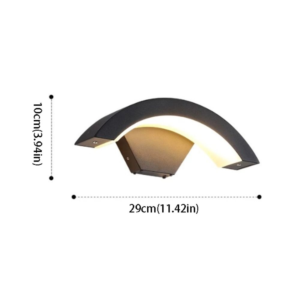 Modern Design LED Wall Lamp Waterproof Induction Waterproof Wall Light LED Motion Sensor Human Body Sensing Light Balcony