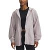 Série de Treinamento Feminino UA Cinch Dry Leve com Capuz Durável Moda Jaqueta Feminina Alba-Cinza Rosa 1389502-009
