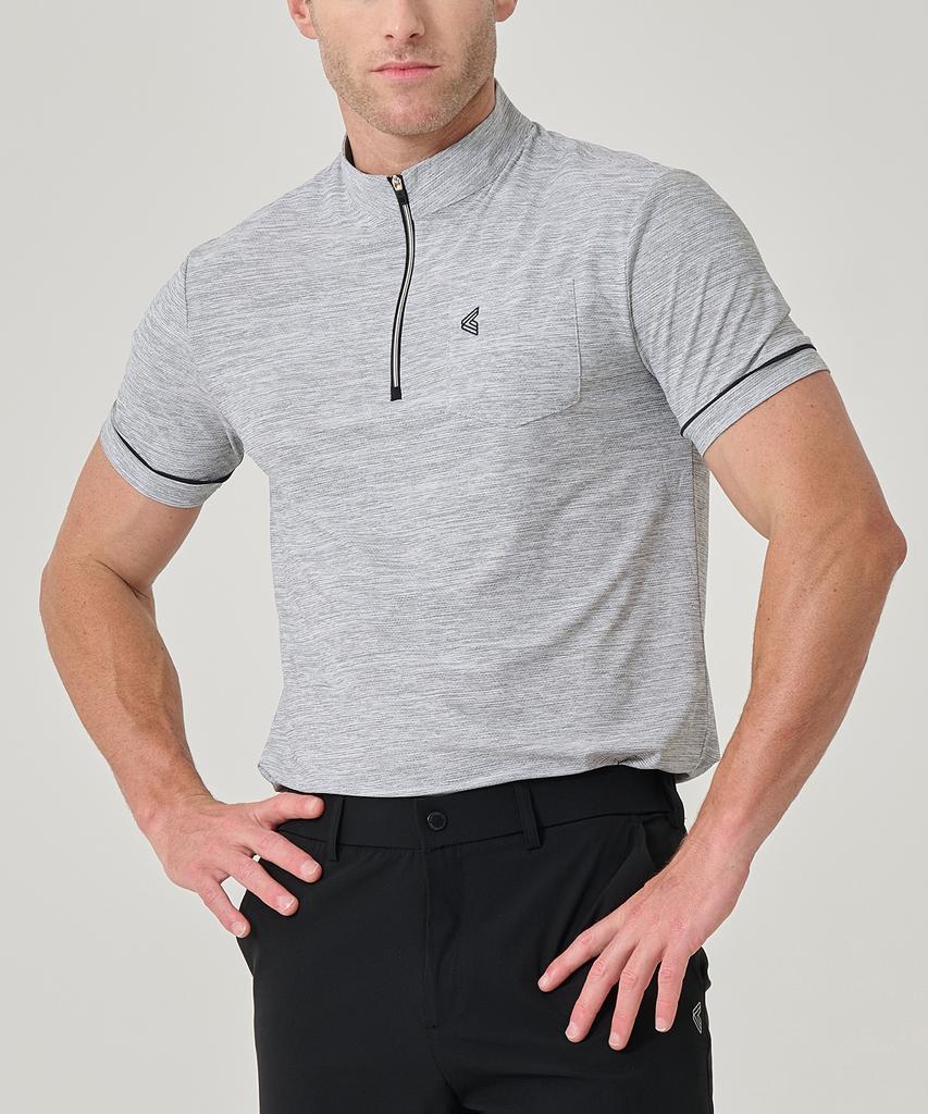 BILTMORE Men'S Golf Cation Jacquard Short Sleeve T-Shirt