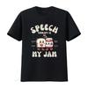 Speech Therapist T Shirt Therapy Is My Jam Slpa Graduation Crew Vintage Washed Top For Everyday Wear Stylish Graphic Homme