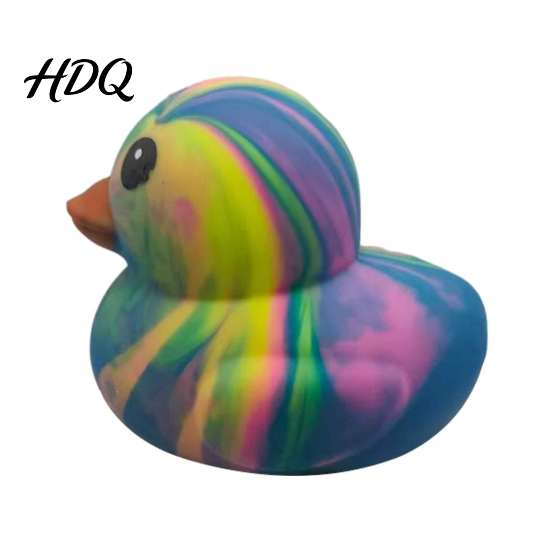 Gradient Duck Squeeze Toy Rainbow Stress Relief Toy, Slow Rise Colorful Rebound Soft Sensory Fidget Relievers