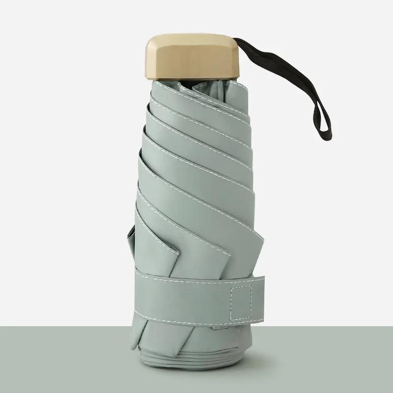 Mini Pocket Women's Umbrella Male Man Ultralight Rain Sun Girls Anti Portable Folding Parasol Beach