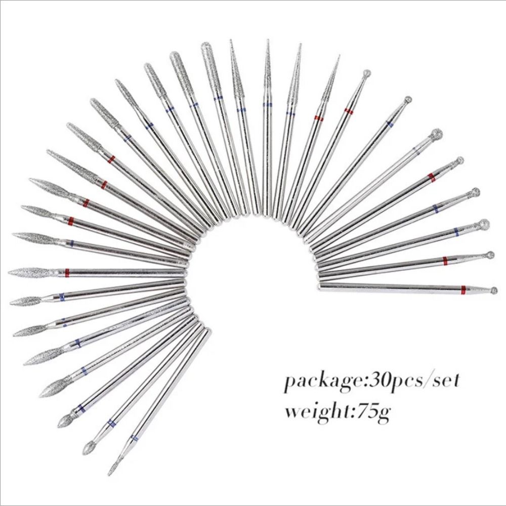 

30 Pcs/Box Manicure Grinding Head Set Pedicure Manicure Files Cuticle