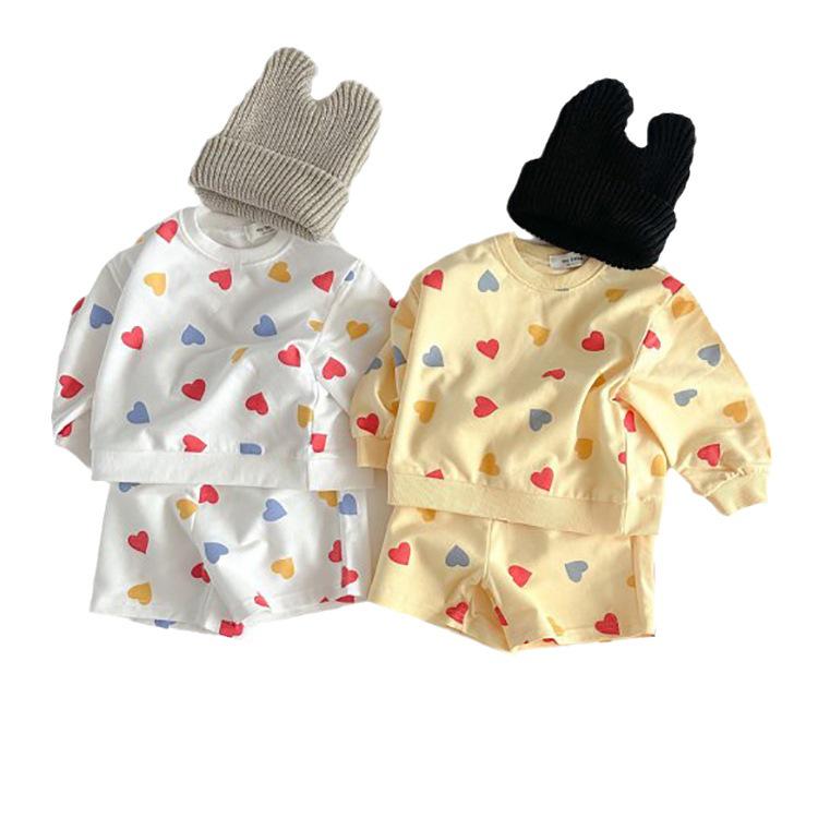Korean Children's Long-Sleeve Casual Two-Piece Suit - Autumn 2023