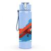 1PC Red Airplane Blue Sky Scene 750ml Color Plastic Sports Water Bottle Leakproof Flip Straw Lid For Sports Office Home Use