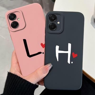 Para Samsung A07 A17 A16 A15 A24 A23 A22 A21 A20S Fundas de Teléfono Lindos Patrones de Letras Silicona Suave Mate Antideslizante Carcasa Protectora Para Carcasa Samsung