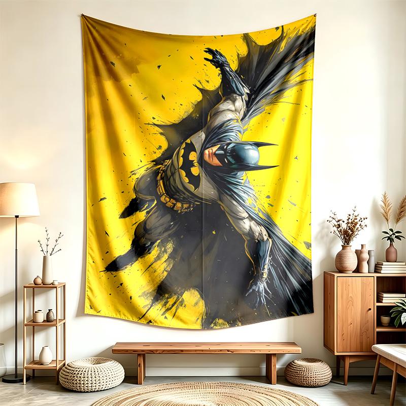 Batman (14) Wandteppich Geeignet Für Die Dekoration Von Häusern Wohnheimen Und Schlafzimmern Weich Anzufassen Und Ein Perfektes Geschenk Für Freunde Und Familie