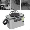 Fishing Bucket Fish Carrier Foldable Multifunctional Large Capacity Live Container with Strap