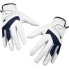 MIZUNO Golf Gloves Efil Synthetic 5MJWB254 Women's, Pair, Leather/Synthetic Leather, White/Navy, 19cm,