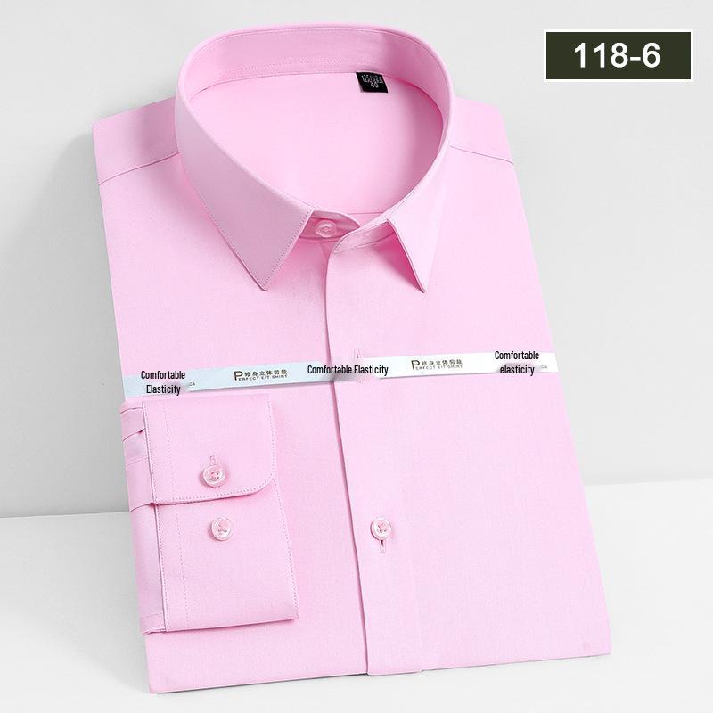 Unisex Long Sleeve Bamboo Fiber Non-Iron Shirt - High Drape and Elastic, Available In Stock.