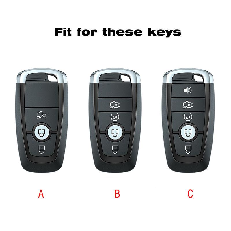 5 Buttons Soft TPU Car Key Case Cover for Ford Explorer Mustang Fusion Escape F150 F250 F350 F450 F550 Ford Raptor 2020 2021