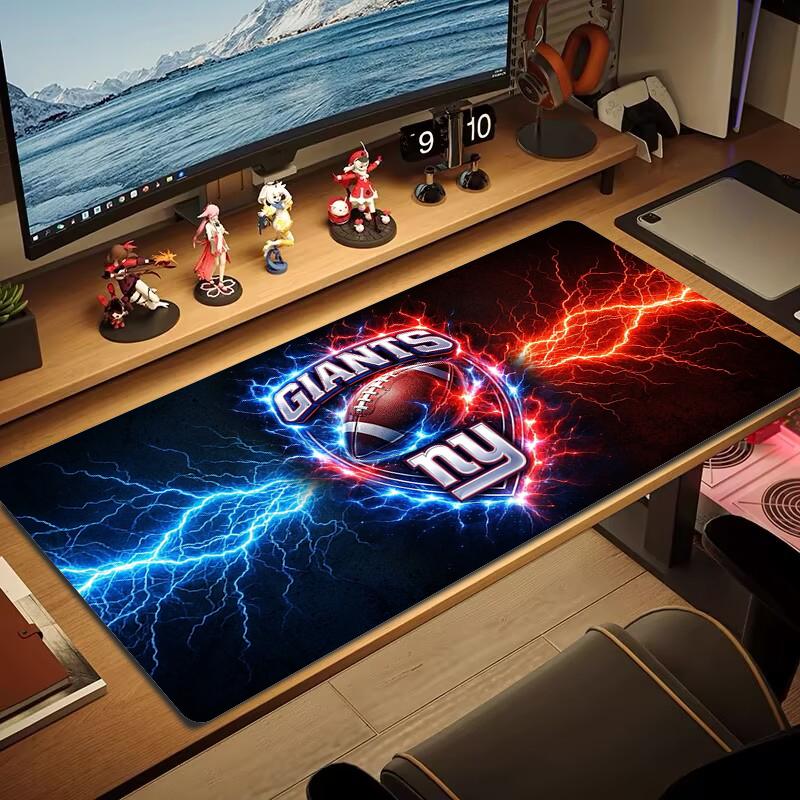 New York Giants Mouse Pad Large Gaming Table Cushion Nonslip Laptop Tablet Big Mousepad Xxl Mat Mini Pc Playmat With Lock Edge