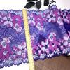 23cm wide Stretch Lace, Multicolor floral Elastic Spandex Lace for Lingerie, Bra, Underwear, Sewing & Crafting