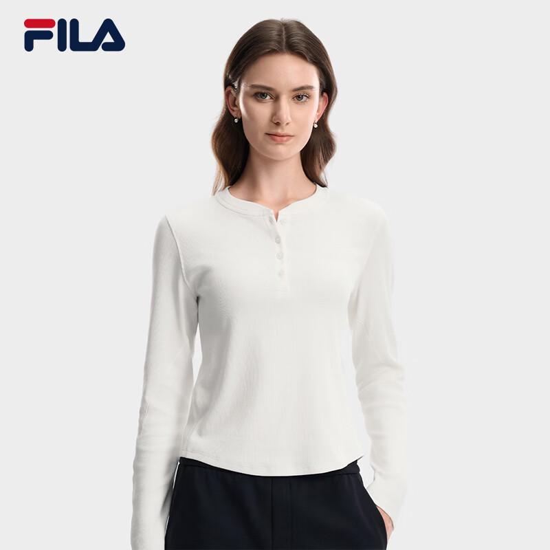 Fila Women's Slim Fit Long Sleeve Henley Top
